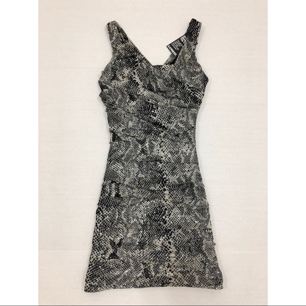 Brand new express sleeveless sequins short dress
